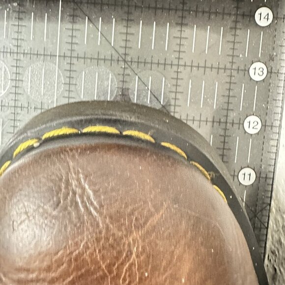 Dr. Martens Men Size 10 8A07 Brown Leather Oiled Resistant Low Ankle Boot - Picture 11 of 11